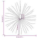 Julestjernelys 140 Led 2 Stk Varmhvit 17 Cm