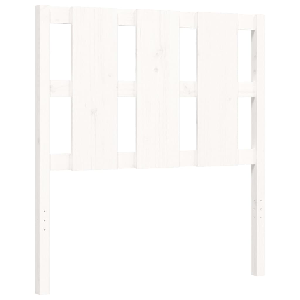 Sengeramme Uten Madrass Hvit 90X200 Cm Heltre Furu
