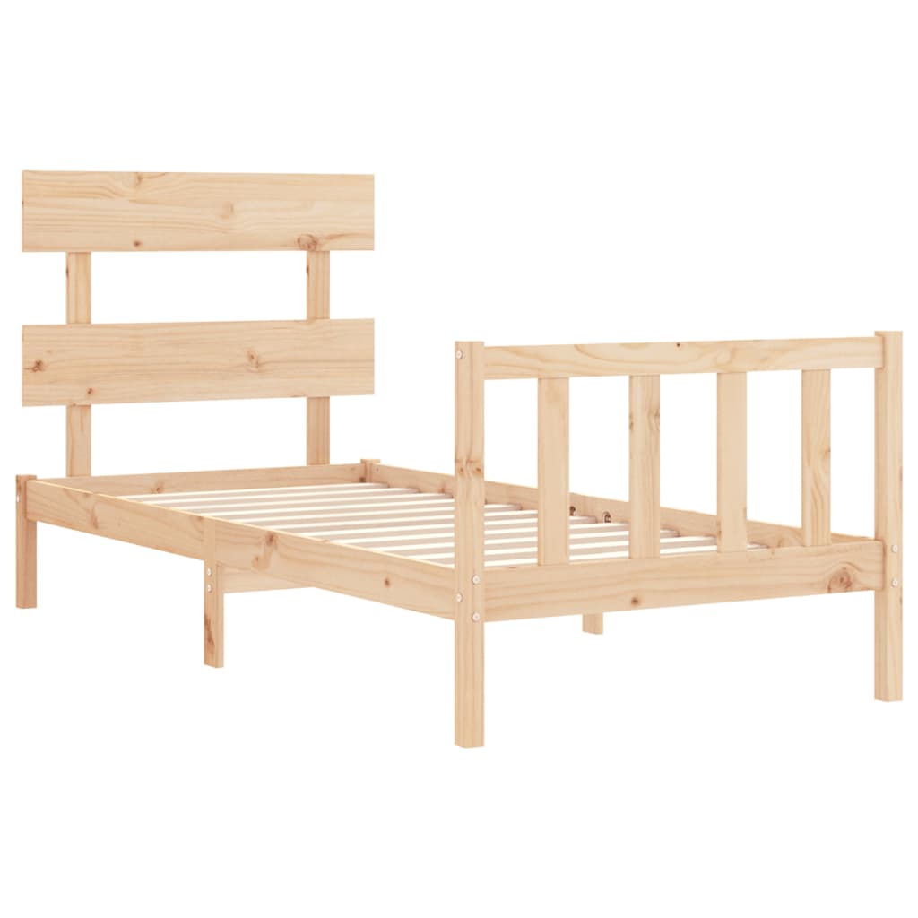Sengeramme Uten Madrass 90X200 Cm Heltre Furu