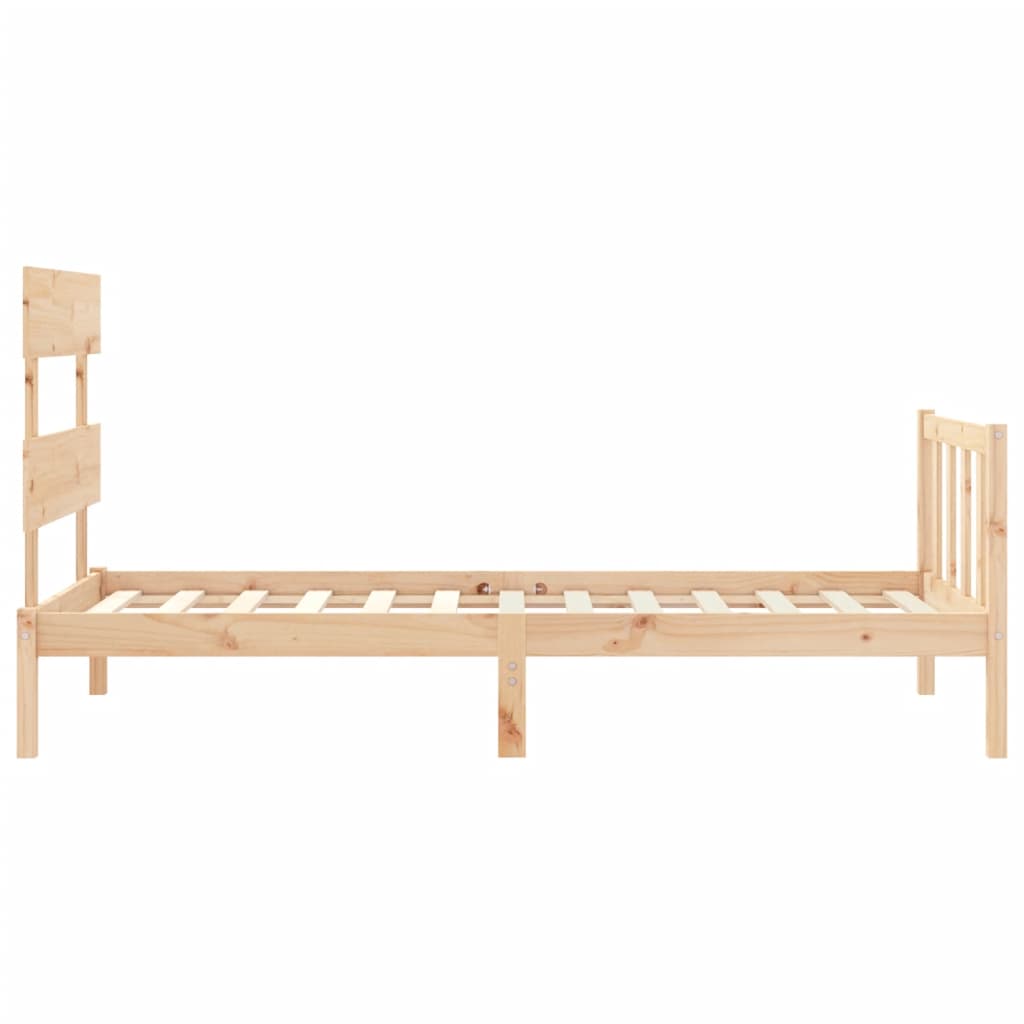 Sengeramme Uten Madrass 90X200 Cm Heltre Furu