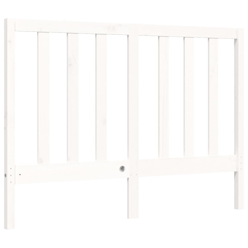 Sengeramme Uten Madrass Hvit 140X190 Cm Heltre Furu