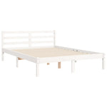 Sengeramme Uten Madrass Hvit 140X190 Cm Heltre Furu