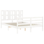 Sengeramme Med Hodegavl Hvit 140X190 Cm Heltre
