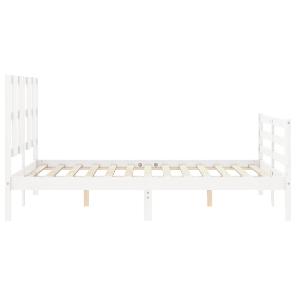Sengeramme Med Hodegavl Hvit 140X200 Cm Heltre