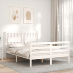 Sengeramme Med Hodegavl Hvit 140X190 Cm Heltre