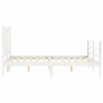 Sengeramme Med Hodegavl Hvit 140X190 Cm Heltre