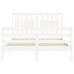 Sengeramme Med Hodegavl Hvit 140X190 Cm Heltre