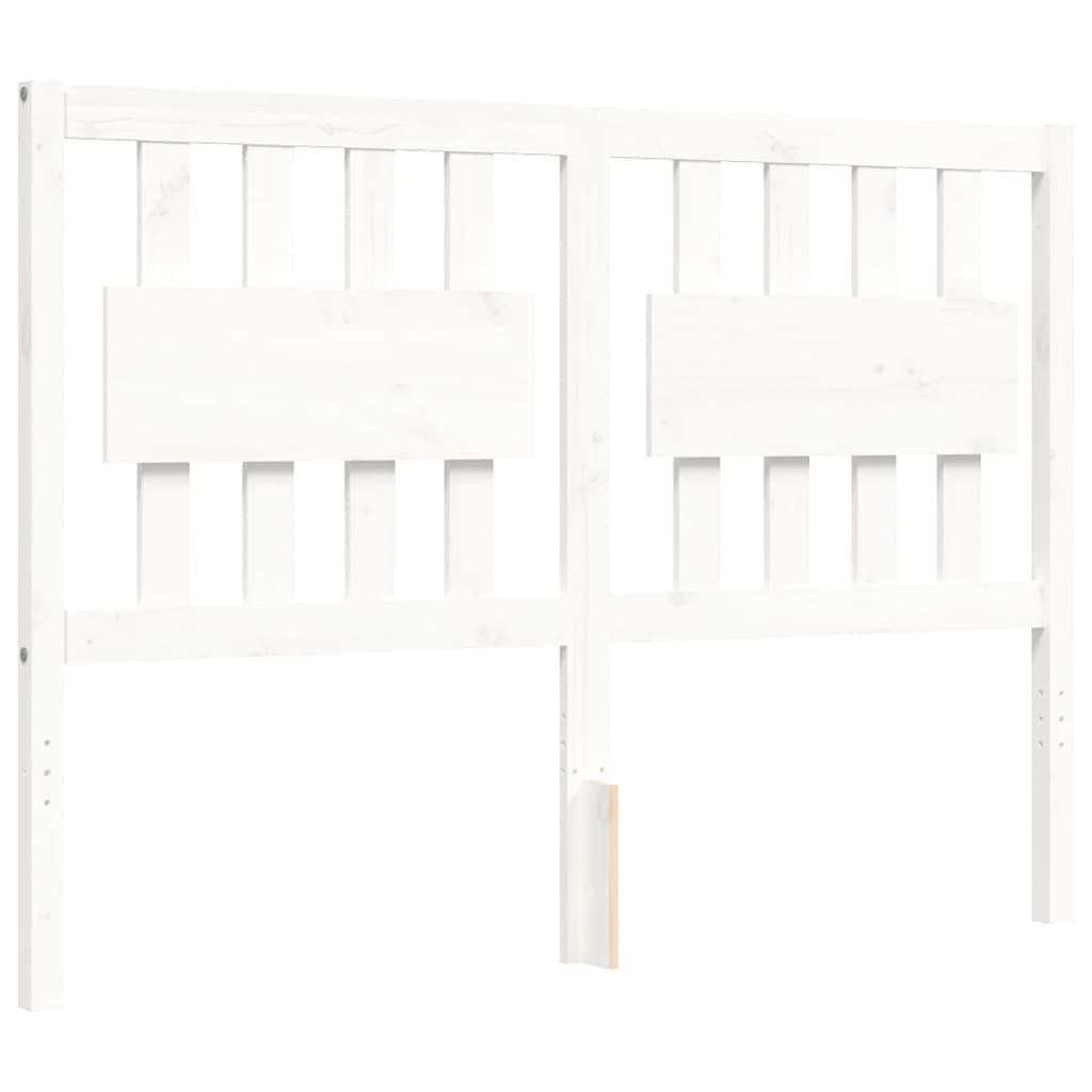 Sengeramme Med Hodegavl Hvit 140X190 Cm Heltre
