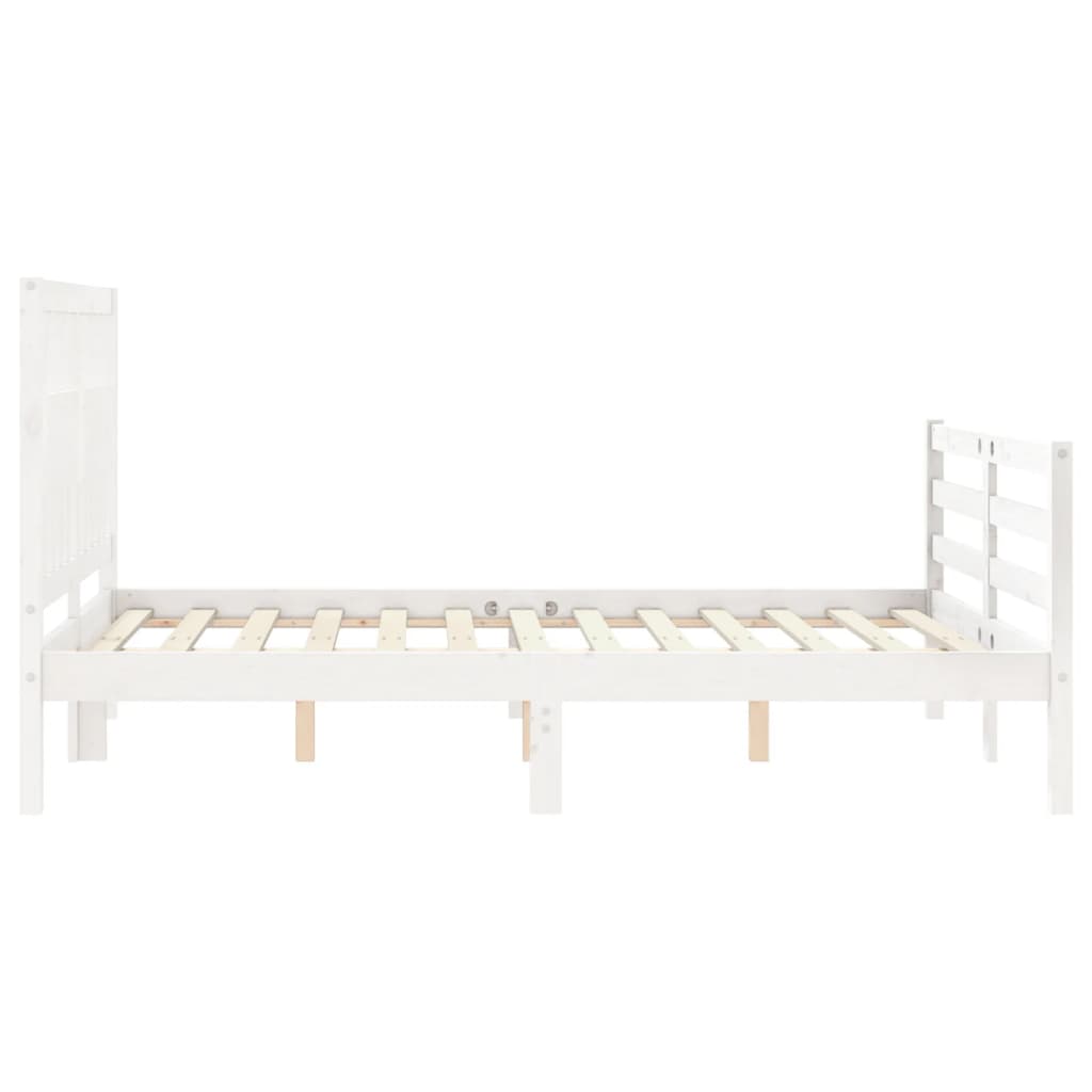 Sengeramme Med Hodegavl Hvit 140X200 Cm Heltre