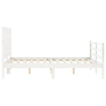 Sengeramme Med Hodegavl Hvit 140X200 Cm Heltre