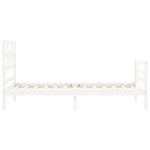 Sengeramme Med Hodegavl Hvit 90X200 Cm Heltre