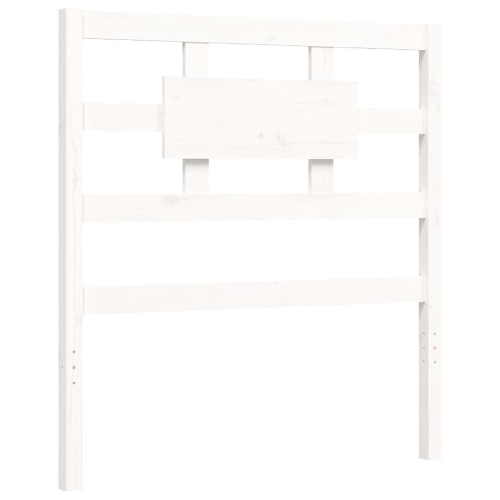 Sengeramme Med Hodegavl Hvit 90X200 Cm Heltre