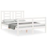 Sengeramme Med Hodegavl Hvit 140X190 Cm Heltre