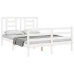Sengeramme Med Hodegavl Hvit 140X190 Cm Heltre
