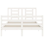 Sengeramme Med Hodegavl Hvit 140X190 Cm Heltre