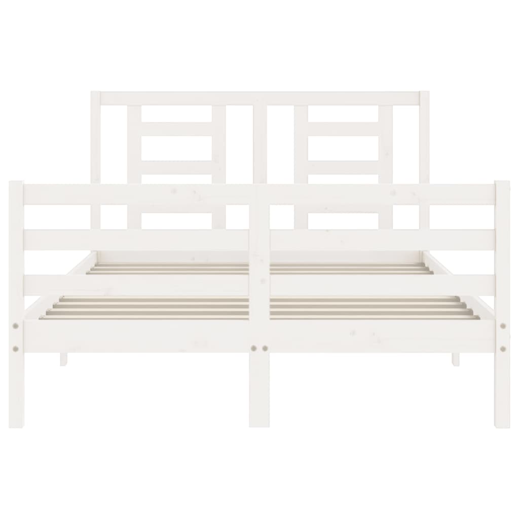 Sengeramme Med Hodegavl Hvit 140X190 Cm Heltre