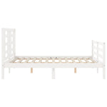 Sengeramme Med Hodegavl Hvit 140X190 Cm Heltre