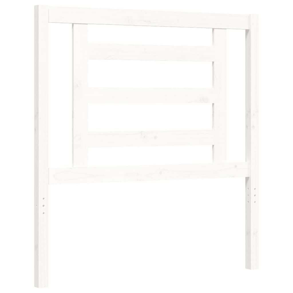 Sengeramme Med Hodegavl Hvit 90X200 Cm Heltre