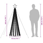 Led Juletre 275 Leds Kald Hvit 180 Cm