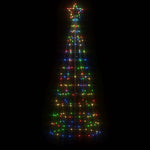 Led Juletre Med Spikes 220 Led Fargerike 180 Cm