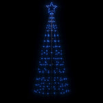 Led Juletre Med Spikes 220 Leds Blå 180 Cm