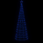 Led Juletre Med Spikes 570 Leds Blå 300 Cm
