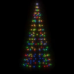 Led Juletre På Flaggstang 200 Leds Fargerike 180 Cm