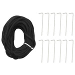 Led Juletre På Flaggstang 1534 Leds Blå 500 Cm