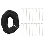 Led Juletre På Flaggstang 3000 Leds Blå 800 Cm