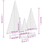 Juletre I Tre Til Pynt 3 Stk Heltre Furu