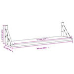 Vegghyller 2 Stk Sonoma Eik 60X15X15,5 Cm
