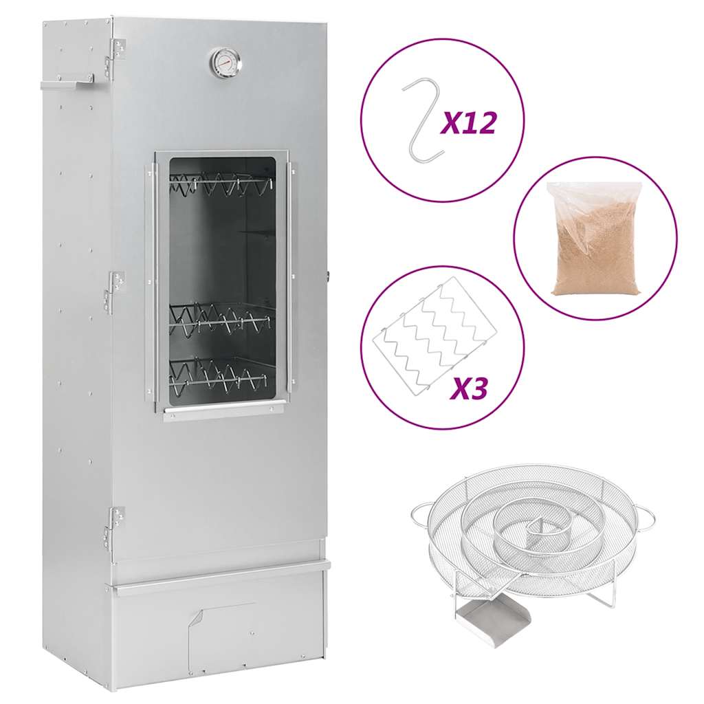 Ovnsrøyker Med Kaldrøykgenerator Galvanisert Stål