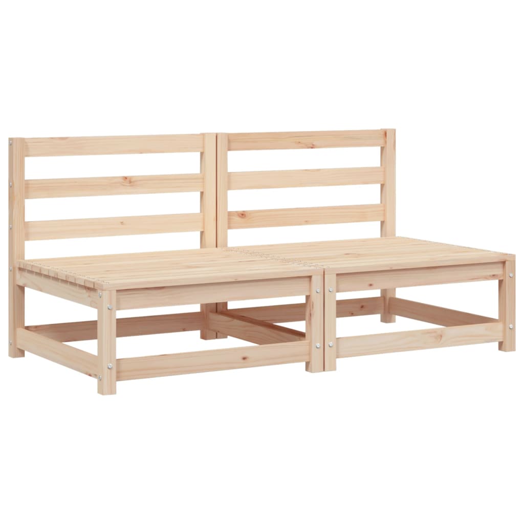 Hagesofaer Uten Armlener 2 Stk 70X70X67 Cm Heltre Furu