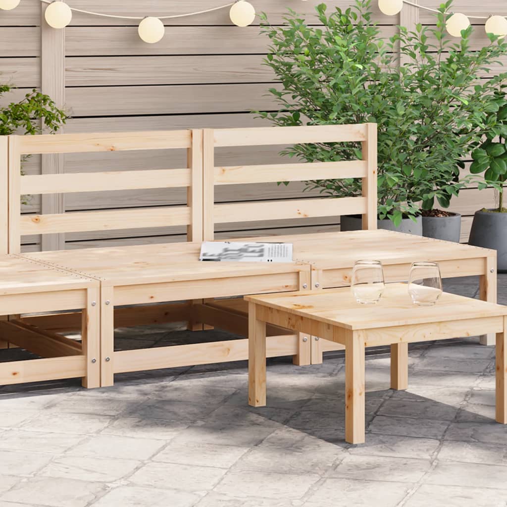 Hagesofaer Uten Armlener 2 Stk 70X70X67 Cm Heltre Furu