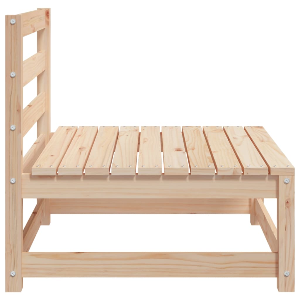 Hagesofaer Uten Armlener 3 Stk Hvit 70X70X67 Cm Heltre Furu