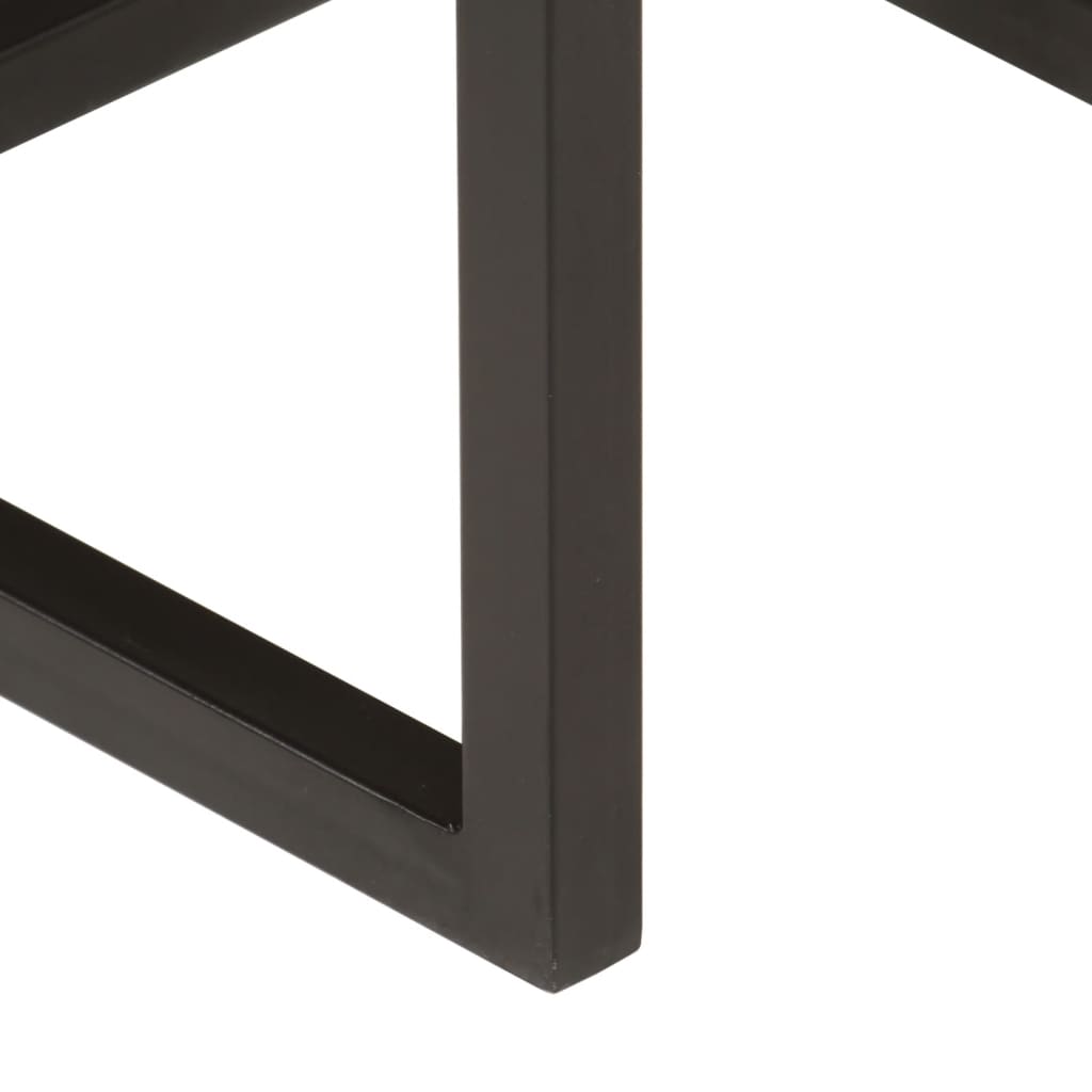 Stablebare Salongbord 3 Stk Heltre Mango Og Jern