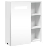 Baderomsspeilskap Med Led-Lys Hvit 45X13X52 Cm