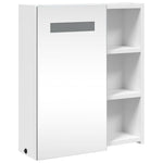 Baderomsspeilskap Med Led-Lys Hvit 45X13X52 Cm