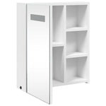 Baderomsspeilskap Med Led-Lys Hvit 45X13X52 Cm