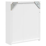 Baderomsspeilskap Med Led-Lys Hvit 45X13X52 Cm
