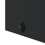 Baderomsspeilskap Med Led-Lys Svart 45X13X52 Cm