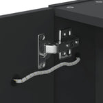 Baderomsspeilskap Med Led-Lys Svart 60X13X52 Cm