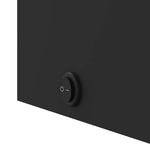 Baderomsspeilskap Med Led-Lys Svart 60X13X52 Cm