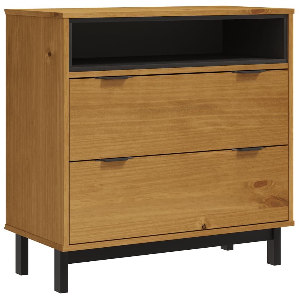 Kommode Flam 80X40X80 Cm Heltre Furu