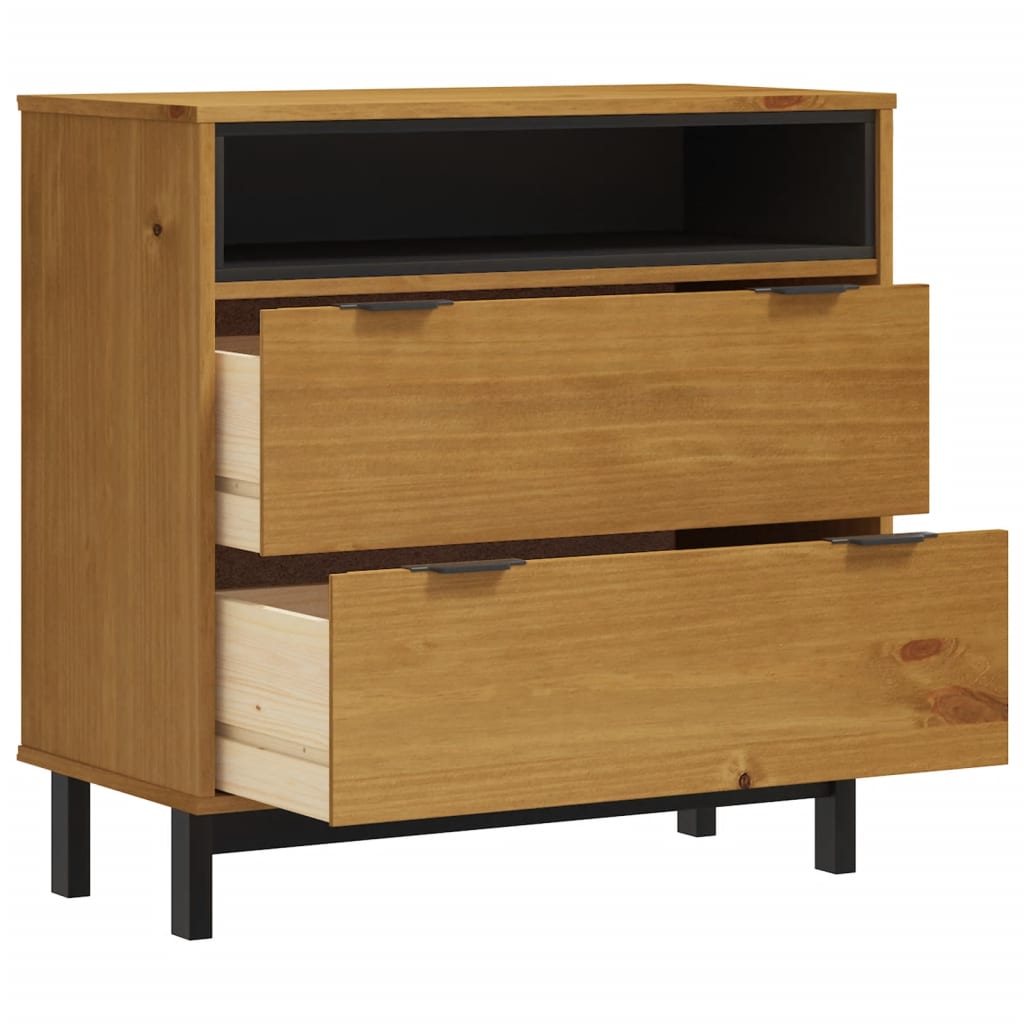 Kommode Flam 80X40X80 Cm Heltre Furu