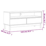 Tv-Benk Flam 110X40X50 Cm Heltre Furu
