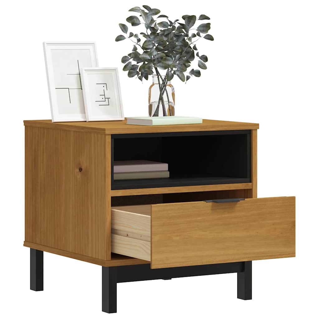 Sidebord Flam 50X50X50 Cm Heltre Furu