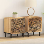 Nattbord 2 Stk 40X33X46 Cm Heltre Mango