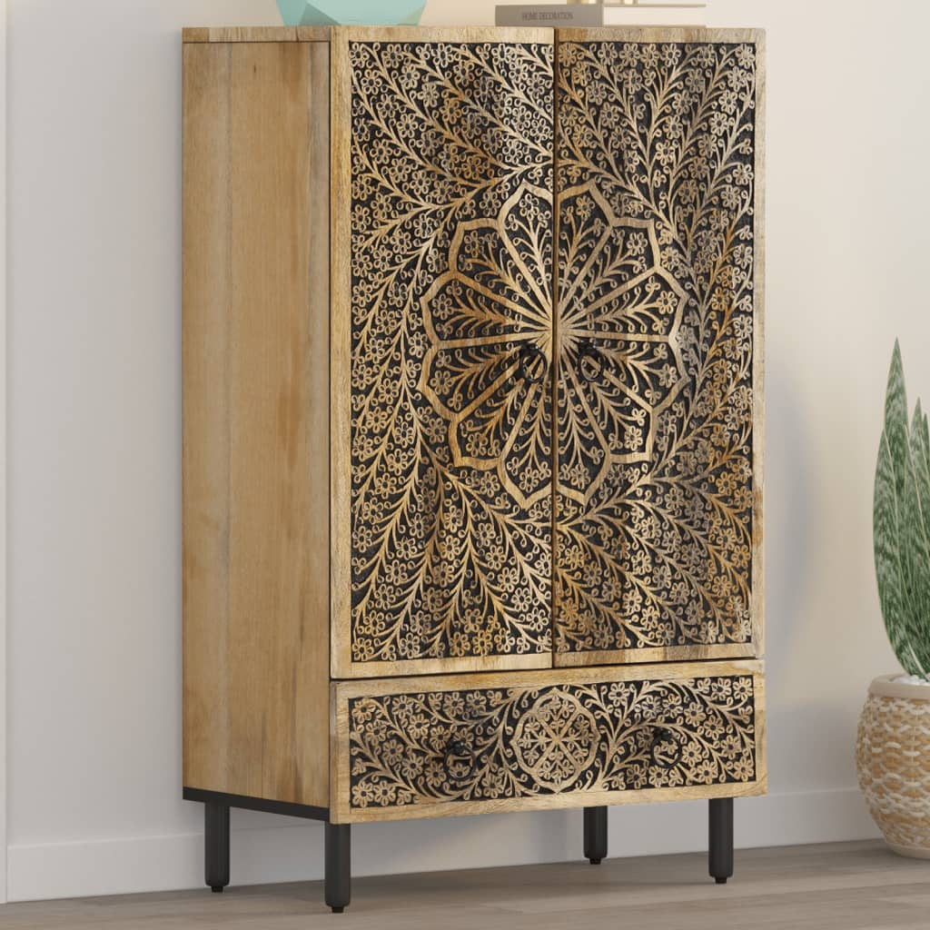 Highboard 60X33X100 Cm Heltre Mango