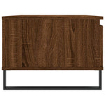 Salongbord Brun Eik 90X50X36,5 Cm Konstruert Tre